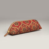 Red Pichwai Pencil Case