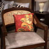 Yellow Flower Square Cushion S