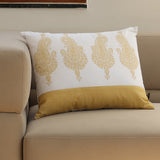 Golden Paisley Cushion L