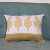 Golden Paisley Cushion L