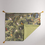 Ramayana Green Cushion L