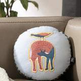 Nankushiya Blue Round Cushion