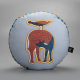 Nankushiya Blue Round Cushion