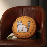 Jamini Cat Mustard Cushion