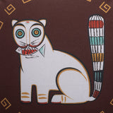 Jamini Cat Maroon Cushion