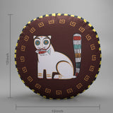 Jamini Cat Maroon Cushion