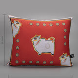 Jamini Bull Brown Cushion L