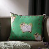 Jamini Bull Green Cushion L