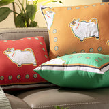 Jamini Bull Green Cushion L