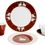 Cat With Fish Dinner Plate