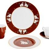 Cat With Fish Dinner Plate