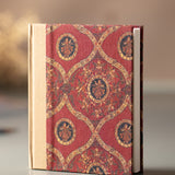 Red Pichwai Elastic Notebook