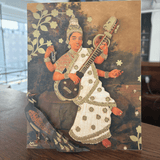 Saraswati Playing Sitar 3D Art Standee