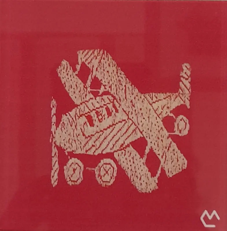 Aeroplane Brocade Coaster