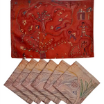 Kantha Red Placemat