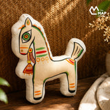 Jamini Roy Horse Shaped Cushion