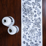 Jogen Fish Pattern 4 Seater Table Runner