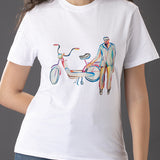 Man With Cycle T-Shirt