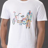 Man With Cycle T-Shirt
