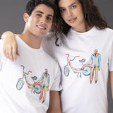 Man With Cycle T-Shirt