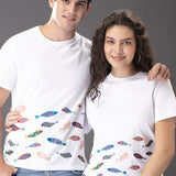 Kantha Fish White T-Shirt