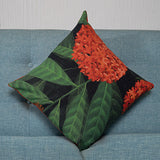 Orange Flower Cushion Cover M