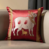 Cow In Red Cushion Cover S