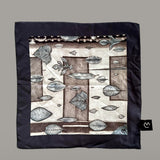 Leaf Print Pocket Square S