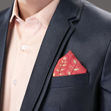 Kantha Red Pocket Square S