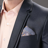 Kantha Blue Pocket Square S