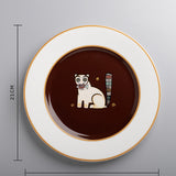 Cat With Fish Quarter Plate(1)