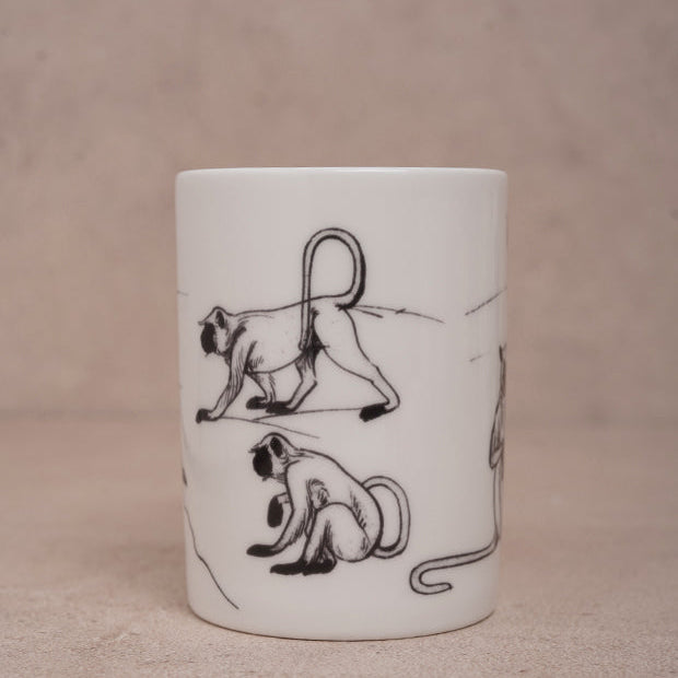 Mugs Inspired by Miniature Drawing Of A Group Of Monkeys 