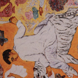 Man On White Tiger Mouse Pad