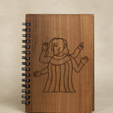 Pointing Man Dark Brown Notebook S