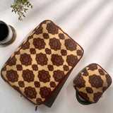 Beige Pichwai Laptop Sleeve