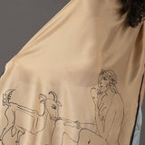 Laxma Goud Viscose Silk Stole (Large)