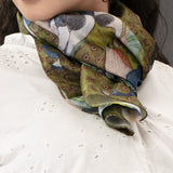 Pichwai Peacock Satin Stole M