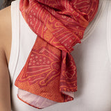 Bandhani Print Silk Stole S
