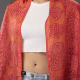 Bandhani Print Silk Stole S