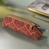 Red Pichwai Pencil Case