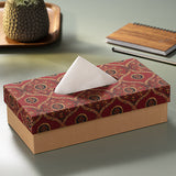 Red Pichwai Tissue Box