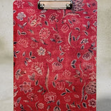 Chay Red Printed Clip Board