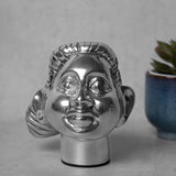 Lady Head Silver Sculpture S