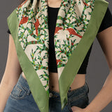 Jangarh Birds Square Stole