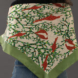 Jangarh Birds Square Stole