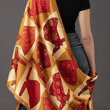 Red Gujarati Print Stole