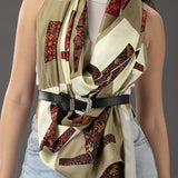 Green Ikat Print Stole