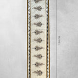 Paisley Black Table Runner