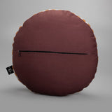 Jamini Cow Brown Round Cushion