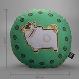 Jamini Cow Green Round Cushion